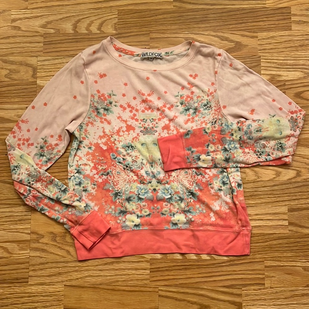 Wildfox Floral Geisha Sweater